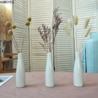 AGMSYEU Modern Simple Chinese Handmade Ceramic Crafts Aromatherapy Vase Home Living Room Flower Arrangement Vase Decoration