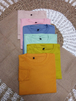 Kaos oblong rib lengan panjang