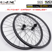 29er Ratchet Carbon MTB Wheels Sapim cx ray / Pillar 1420 UCI Approved Mountain Bicycle Boost 15x110 12x148 Wheelset 29