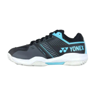 【YONEX】POWERCUSHION兒童羽球鞋黑藍(SHBSF1JREX)