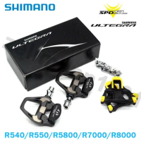 Shimano R8000 Pedals with SH11 Cleats Ultegra PD-R7000 Clipless Pedals for SPD SL Carbon Composite Original Road Bike Pedals
