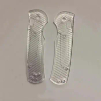 1 Pair Twill Transparent Acrylic Handle Scales for Benchmade Bugout 550/ 551 Knives