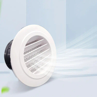 4 Inch Inline Duct Booster Fan Grill Penutup Plastik Abs Ceiling Grill