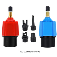 4 in 1 air valve adaptor compressor car tyre inflation pump nozzle inflate vavel of air bed boat kayak sup board stand up paddle