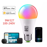 APP Control WIFI Smart LED Light Bulb Apple Homekit E27 E14 GU10 LED Lamp 100-240V / DC12V Apple Siri Voice Control