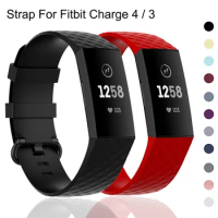 Watch Strap For Fitbit Charge 4 Silica Strap Replacement Wrist Belt Sports Strap For Fitbit Charge 3 Smart Watch Band Strap