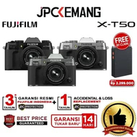 JPC KEMANG Fujifilm XT50 kit 15-45mm Mirrorless Camera Fuji X-T50 XT 50 kit 15-45 mm GARANSI RESMI +