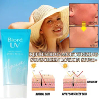 SPF50 Biore UV Aqua Sunscreen Cream UVA UVB Protection Gel Isolation Lotion for Men and Women Moisturizing Whitened Waterproof