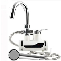 Kitchen water heater, cold water faucet with shower head, hot water faucet heater