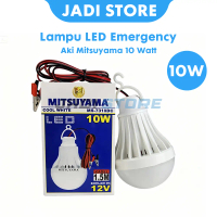 MITSUYAMA Lampu Aki LED 12 Volt DC 10 Watt 10W Bohlam Jepit Aki Mobil Motor Super Terang Cahaya Puti