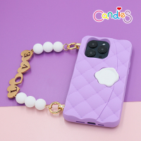 【Candies】iPhone 14 Pro Max - 經典小香風晚宴包手機殼(Love-紫)