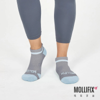 Mollifix 瑪莉菲絲 抗菌拇指外翻跑步襪 21-24、運動襪、抗菌除臭、襪、五指襪(灰+藍)