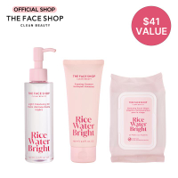 ชุดล้างเครื่องสำอาง The Face Shop Rice Water Bright Ultimate Makeup Removal Trio - น้ำมันทำความสะอาด