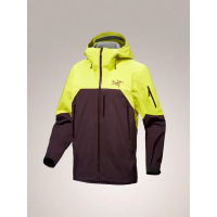 【Arcteryx 始祖鳥官方直營】男 Rush 防水外套(喜悅黃/幻象紫)