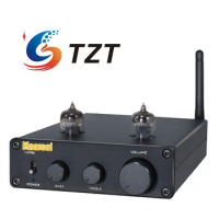 TZT Heareal G3 TU98E 2x80W Tube Amplifier Bluetooth 5.0 DAC Bluetooth Amp Home Hifi Integrated Amplifier