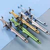 Gel pen in a helicopter combat style with a creative design, featuring a 0.5 mm tip size. Black stat