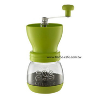 金時代書香咖啡 Tiamo 密封罐陶瓷磨豆機 雕花密封罐設計 綠色 HG6149G