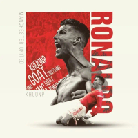 Tranh Ảnh Để Bàn Poster Cầu Thủ Bóng Đá Cristiano Ronaldo (CR7) Decor Không Gian Làm Việc, Quà Tặng