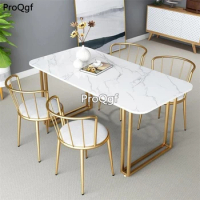 Kfsee with 4 chair Dining ins Nordic Marble Dining Table