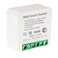 Mini Smart Wifi Relay Switch, DIY Timer Light Switch Module Smart Life/Tuya Application, Wireless Remote Control