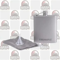 Firemaple Bacchus Botol Whiskey Titanium Mandarin Logo Hip Flask Outdoor Motocamp Accessories