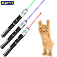 Cat Toy LED Laser Pet 5MW Red Dot Laser Light Toy Laser Sight 530Nm 405Nm 650Nm Pointer Laser Pen Interactive Toy with Cat