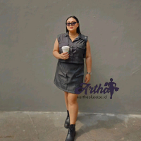 arthaplussize - Chloe Denim set plussize