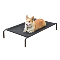 透氣寵物行軍床 寵物彈跳床 M號(90x60x15cm 防滑底座設計 飛行床 彎管一體成形 狗床/貓床)