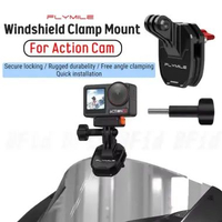 Flymile Universal Motorcycle Windshiel Clamp Bracket For Action Cam Adapter Mounting Bracket Visor M