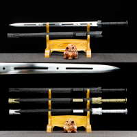 Chinese Han Dynasty Sword Handforged Manganese Steel Home Decorative Swords Hardwood Sheath With PU
