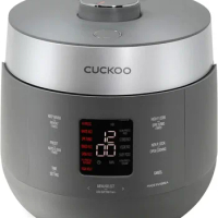 CUCKOO HP Twin Pressure Rice Cooker 16 Menu Options:White,GABA Veggie,Porridge,&amp; More,Fuzzy Logic Tech,Energy Saving,10 Cups