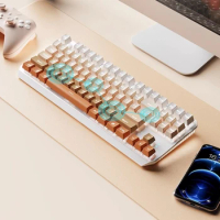 MIFUNY Bluetooth Wireless Keyboard Tri-mode Hot-swappable Professional Gaming Keyboard RGB Backlit Wired Mechanical Keyboard