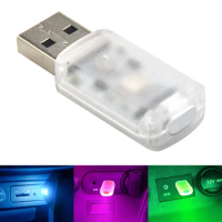 Durable Ambient Light USB Ambient Light USB Lights Touch Car Interior Eye-protection Lamp Bulb Neon Atmosphere