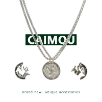 CAIMOU一鹿有你項鏈2021年新款男女小眾設計感吊墜土酷蹦迪鎖骨鏈