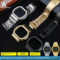 For Casio G-SHOCK DW5600 GW-B5600 GWM5610 Change Refined steel metal Watch Waterproof stainless steel Watch strap Case Watchband