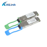 Hilink 100G QSFP28 BIDI TX1304nm/RX1309nm 30km 40km Single Lambda LC SMF PAM4 DDM Optical Transceiver Module