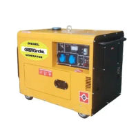 Power Plant 5KW 6KW 7KW Silent Type Generator Diesel Generator with Colorful Canopy for Home Use/