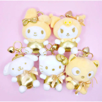 [Sanrio] 13cm  Doll Keychains Bag Keychain Kuromi  Keychain Cinnamoroll Bag Keychain Keyring Exquisi
