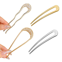 Metal French Hair Pins French Twist Hair Pin Hair Accessories for Women Gold Hair Pins for Thick Thi