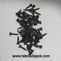 Sekrup Gypsum Hitam 6 x 1 Sekrup Kayu 2.5 Cm 50 Pics Depok Jakarta