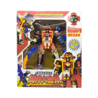 Japan Anime Shuriken Sentai Ninninger Super Sentai Rangers Action Figure Toys 5in1 Collection Assembly Robot Model Boys Gift