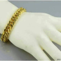 Gelang Pria Rantai titanium Gold Keren