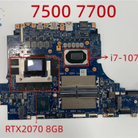 Laptop Motherboard cn-0VF32T For Dell 7500 7700 with i7-10750H cpu and RTX2070 8GB gpu Fully Tested and Works Perfectly