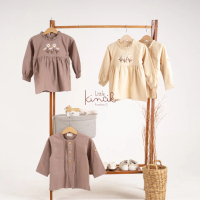 Little Kincik-Baju Couple Anak-anak-Baju Pasangan Anak-anak-Atasan Anak-Baju Anak Lengan Panjang
