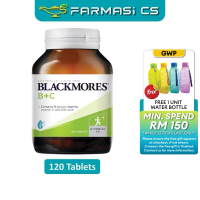 PROMO Blackmores Vitamin B + C 120 Tablets EXP:11/2027 [ Vitamin B+C, Folic acid, B12, Farmasi CS ]
