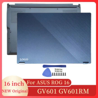 NEW Original Laptops Case LCD Back Cover Hinges Bottom Case Flip Version For ASUS ROG16 GV601 GV601RM Laptop Screen