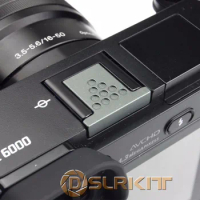 Graphite Silver Metal Hot Shoe Cover for Sony A6500 A6300 A6000 A3000 A7RM2 A77M2 NEX-6 Camera