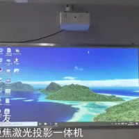 super short throw led dlp android wifi projector 3d whiteboard PC integrated all in one laser projector