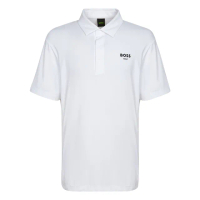 【BOSS】PATCHED SHORT-SLEEVE COLLAR 男士 高爾夫POLO衫(白色)