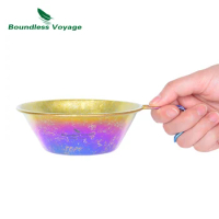 Boundless Voyage 300ml Titanium Sierra Cup Camping Tableware Outdoor Bowl Lightweight Portable Fishing Hiking Colorful Pot